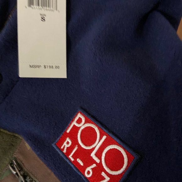 Polo Ralph Lauren Sports Men's CP 93 USA Flag Camo Hi-Tech Fleece Pullover NEW - Picture 13 of 13